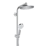 Crometta S240 : Exposed Showerpipe With Single Lever Shower Mixer; Chrome Plated - Image 4
