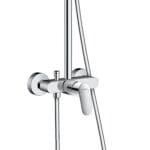 Crometta S240 : Exposed Showerpipe With Single Lever Shower Mixer; Chrome Plated - Image 5