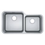 Bell BCX 120-42-35 SS Inset Double Bowl Kitchen Sink + Waste Set