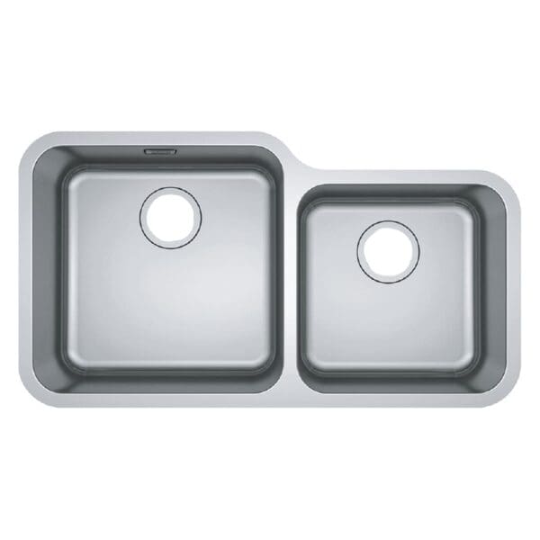 Bell BCX 120-42-35 SS Inset Double Bowl Kitchen Sink + Waste Set
