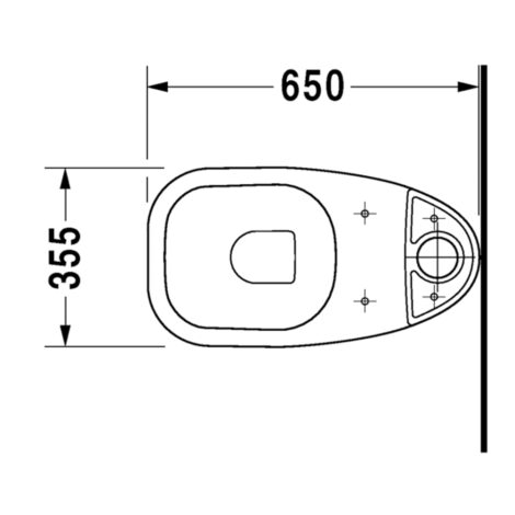 Duravit: D-Code: WC Pan: White, Vert. OutletC/C #21110100002