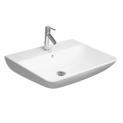 Duravit: Me by Starck: Washbasin With Overflow, 1 Tap Hole: White, 65cm #2335650000 1