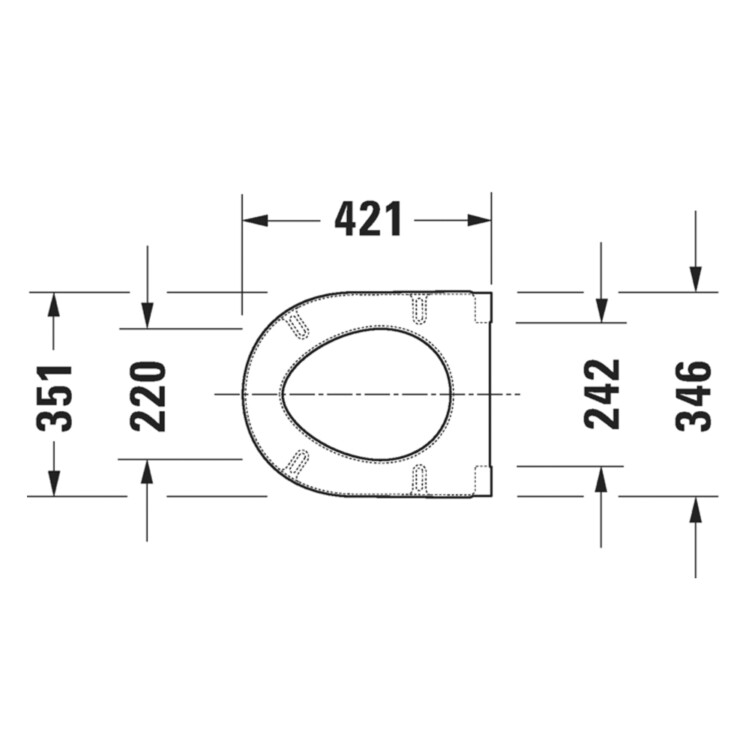 Duravit: Starck 3: Seat Cover: Soft Close: White #0063890000