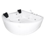 FSHN: Massage BathTub : 1500x1500x600mm : White #D-3008