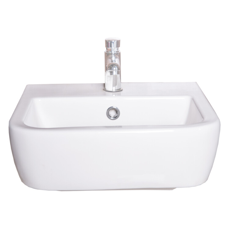 TAPIS Legend: Wall Hung Basin, 40cm 1TH, White#LH10100