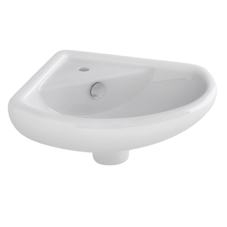 Nova : Corner Basin, 37cm 1TH : White #LH1018