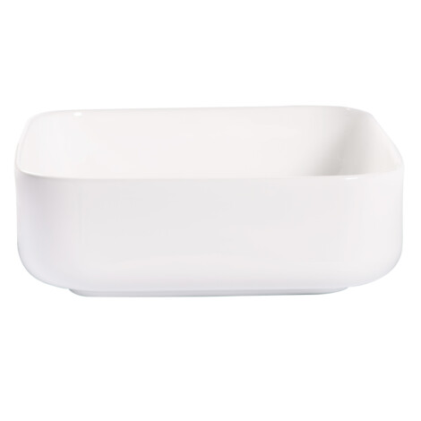 TAPIS Art-Deco: Washbasin With Waste; 38.5x35.5x14cm,White #2258