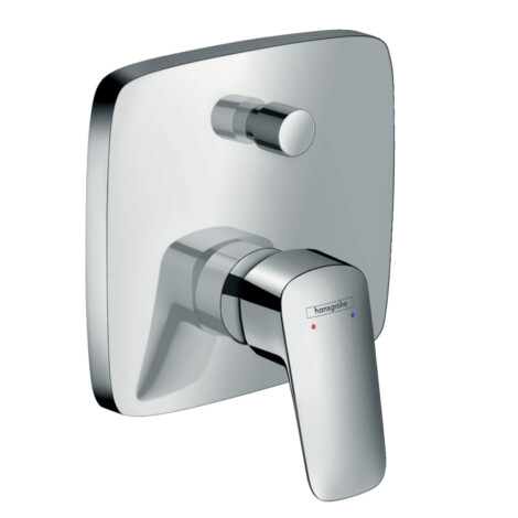Logis: Concealed Bath Mixer: 4way, Single Lever, Chrome Plated 1