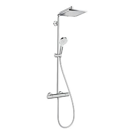 Hansgrohe Crometta S240 : Exposed Showerpipe With Single Lever Shower Mixer; C.P. Ref