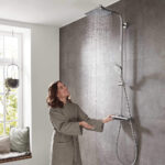 Hansgrohe Crometta S240 : Exposed Showerpipe With Single Lever Shower Mixer; C.P. Ref. 27269000