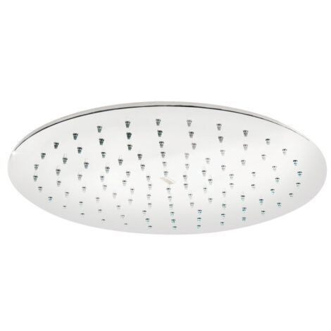Stainless Steel Round Shower Head With Silicone Nozzle Anti Scaling, 20cm 1