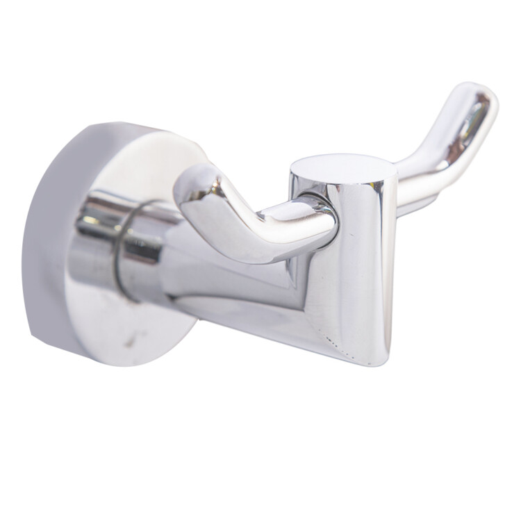 Robe Hook (double) : Chrome Plated 