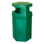 TopBin: Hexagonal Trash Bin, 90 Litres