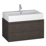 Duravit: L-Cube: Vanity Unit For Console; 40x82x47.7cm Dark Brushed Oak #LC682207272