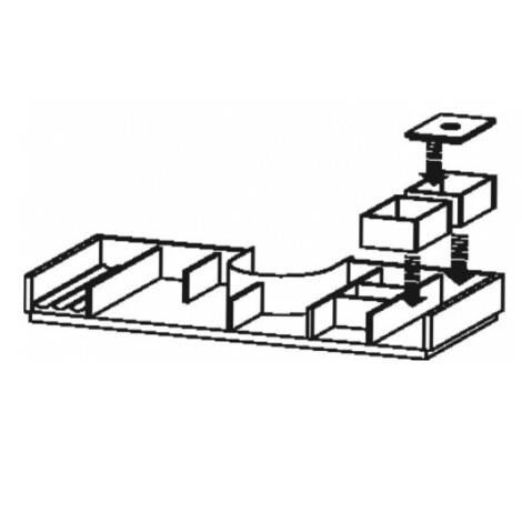 Duravit: L-Cube: Interior System Drawer:820mm Marple Solid #UV982107878 1