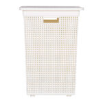 DKW: Sann Square Laundry Basket With Lid: Ref. HH-1110