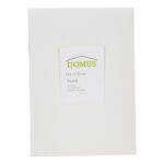 DOMUS: Fitted Double Bed Sheet, 250T 100% 1.0 Cotton Striped: 150x200+30cm