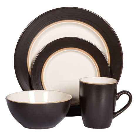 16 Pc Dinner Set – Kensington Coffee/8928 #203839 1