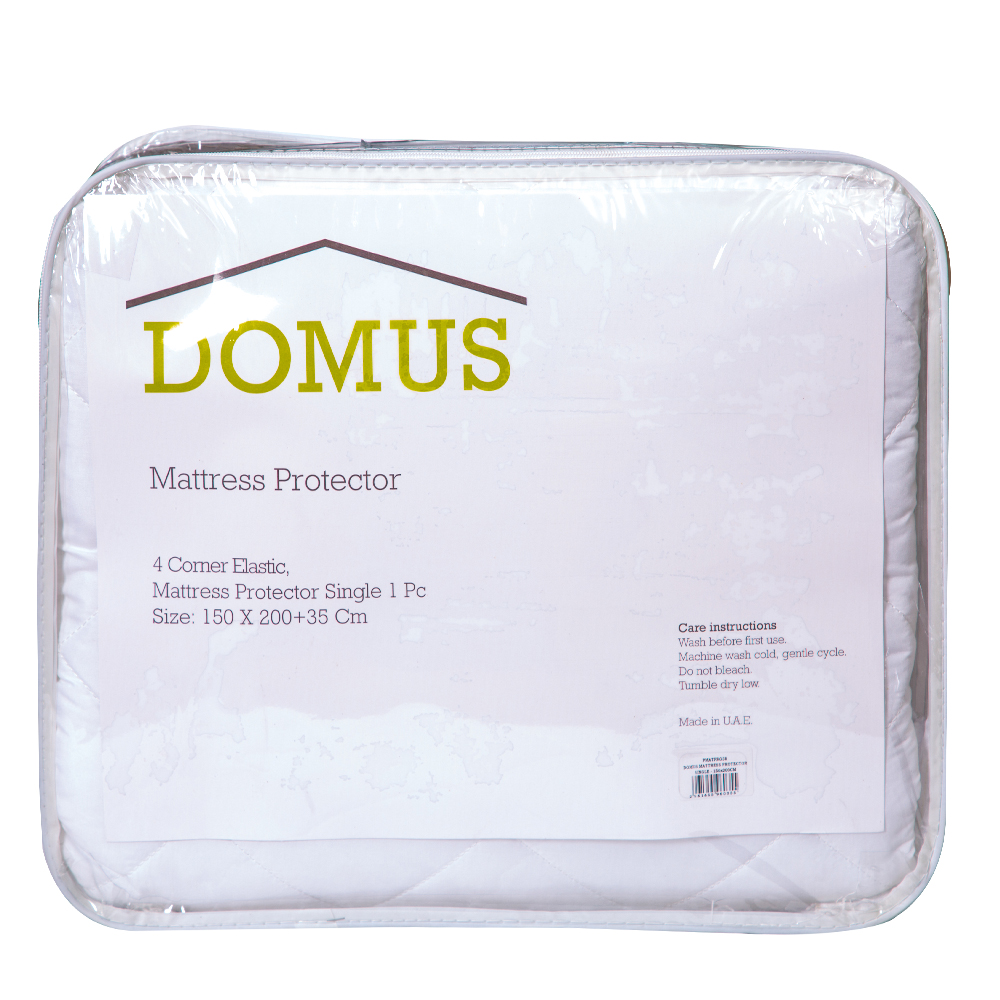 Onvervangbaar levering De kerk Domus: Mattress Protector With Elastic Band 1Piece 200T; (150x200+35)cm,  White | TACC - ideas for living
