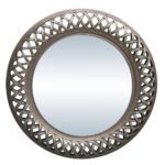 Decorative Round Wall Mirror With Frame: 116x116x7.5cm #FP-109