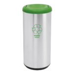 Tramontina: S/Steel Capsule Selecta Waste Bin With Swing Lid; 40lts Scotch Brite #94539/200/201/202/203/204/205/206