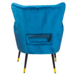 Fabric Arm Chair: 1-Seater- (73x70x93)cm, Sky Blue