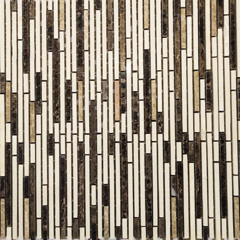 WS093: Strip Stone Mosaic Tile; (30.0×29
