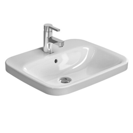 DuraStyle: Vanity Basin With Overflow And Tap Hole: 56cm, White  1