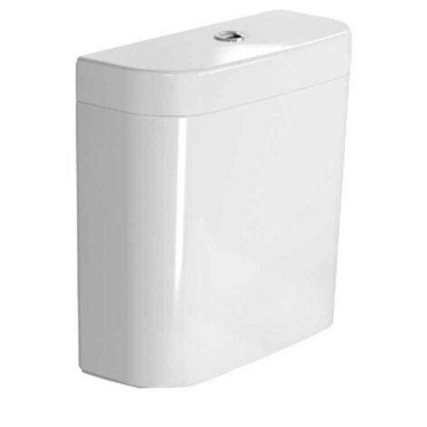 Starck 3: Cistern: Dual Flush, White 1