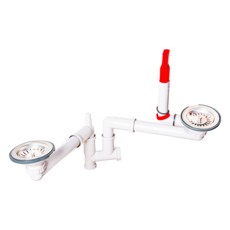 SID621 Sink Waste And Overflow Kit, White 1