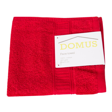 Domus: Hand Towel: 400 GSM, (40×60)cm, Red 1