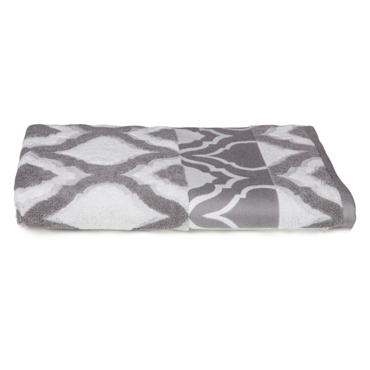 Hive Bath Sheet (81x163)cm, Grey