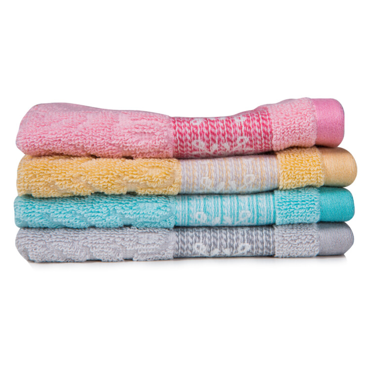 Flake Face Towel: (33x33)cm, Grey