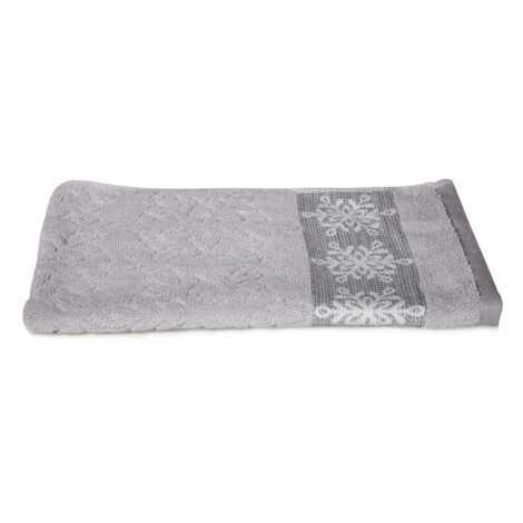 Flake Hand Towel: (41×66)cm, Grey 1