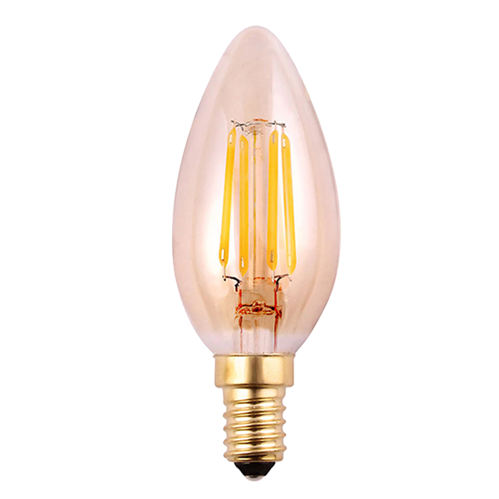 Domus /FSL: Candle 4W, 2200K | LED 360LM, C35 240V, Amber Filament Bulb, online shop - 300°, today! TACC E14
