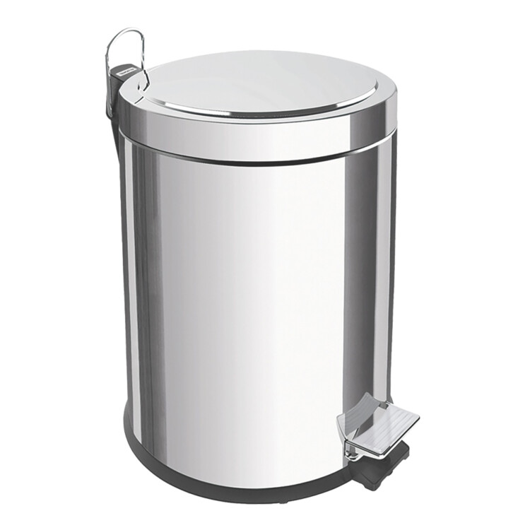 Tramontina: Stainless Steel Step Bin; 3lts Mirror Polish