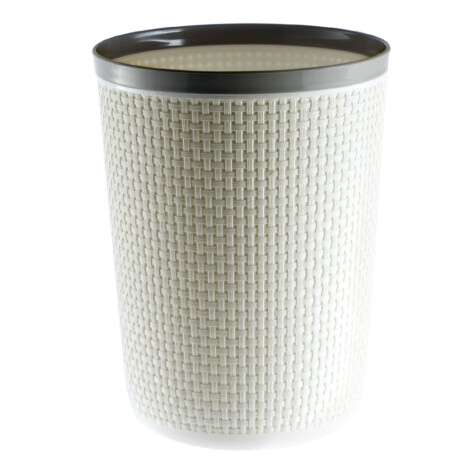 Saan Waste Bin; 5Lts, Cream/Grey 1