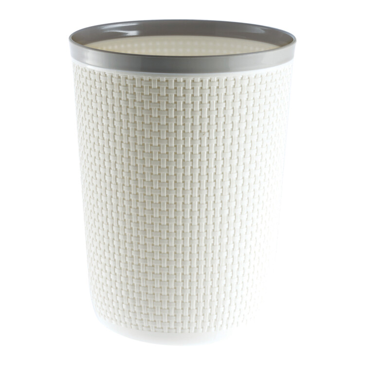 Saan Waste Bin; 9Lts, Cream/Grey