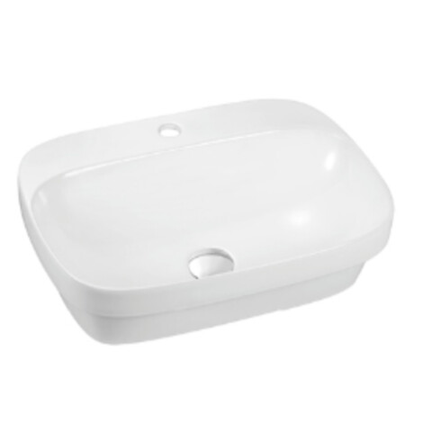Art-Deco: Washbasin; (60x43x16)cm, White 1
