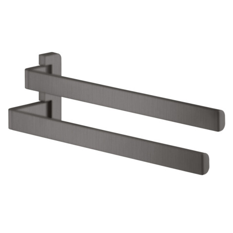 Axor: Universal Twin Towel Holder, Brushed Black 1