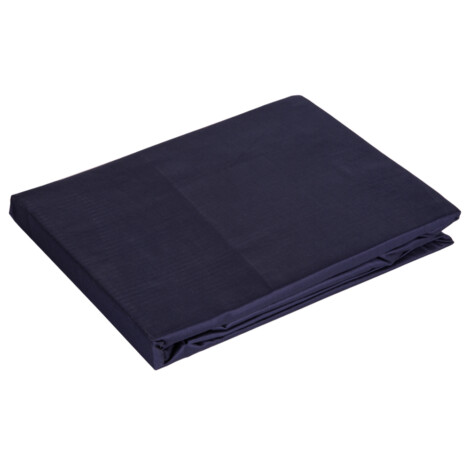 Domus: Fitted King Bed Sheet, 250T 100% Cotton: (200x200+33/3)cm, Navy