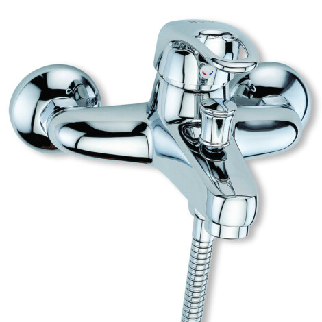 Alborg: Bath Mixer +Tel Shower, P/T, Chrome Plated 1