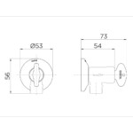 Docol: Restricted Action Flow Control Valve, 1/2in Chrome Plated