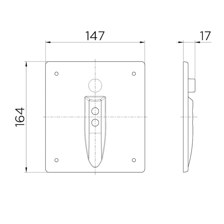 Docol tronic: Infra Red Urinal Flush Valve Satin