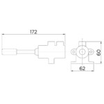 Docol matic: Pedal Operated Flush Valve, Chrome Plated