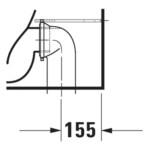 D-Neo: WC Pan, Rimless With Vario Outlet + Fixings, Close Coupled; 65cm, White