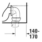 D-Neo: WC Pan, Rimless With Vario Outlet + Fixings, Close Coupled; 65cm, White