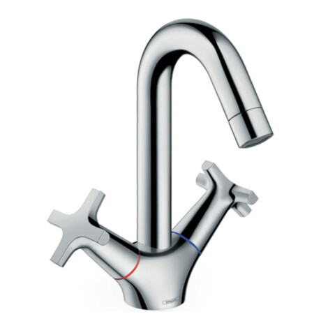 Mysport: 2-Handle Basin Mixer With Pop-Up Waste; Chrome Plated 1