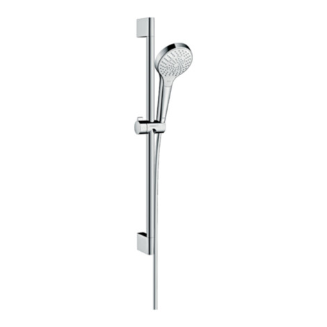 Croma Select S:Shower Kit & Rail: White/Chrome Plated 1