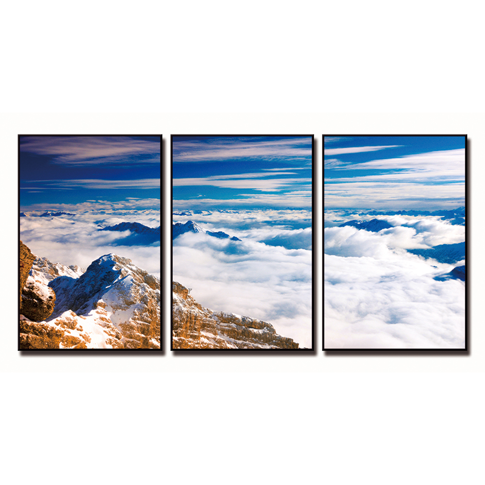 Mountain Top Clouds Printed Painting Set, 3pc: (90x60)cm | TACC - ideas ...